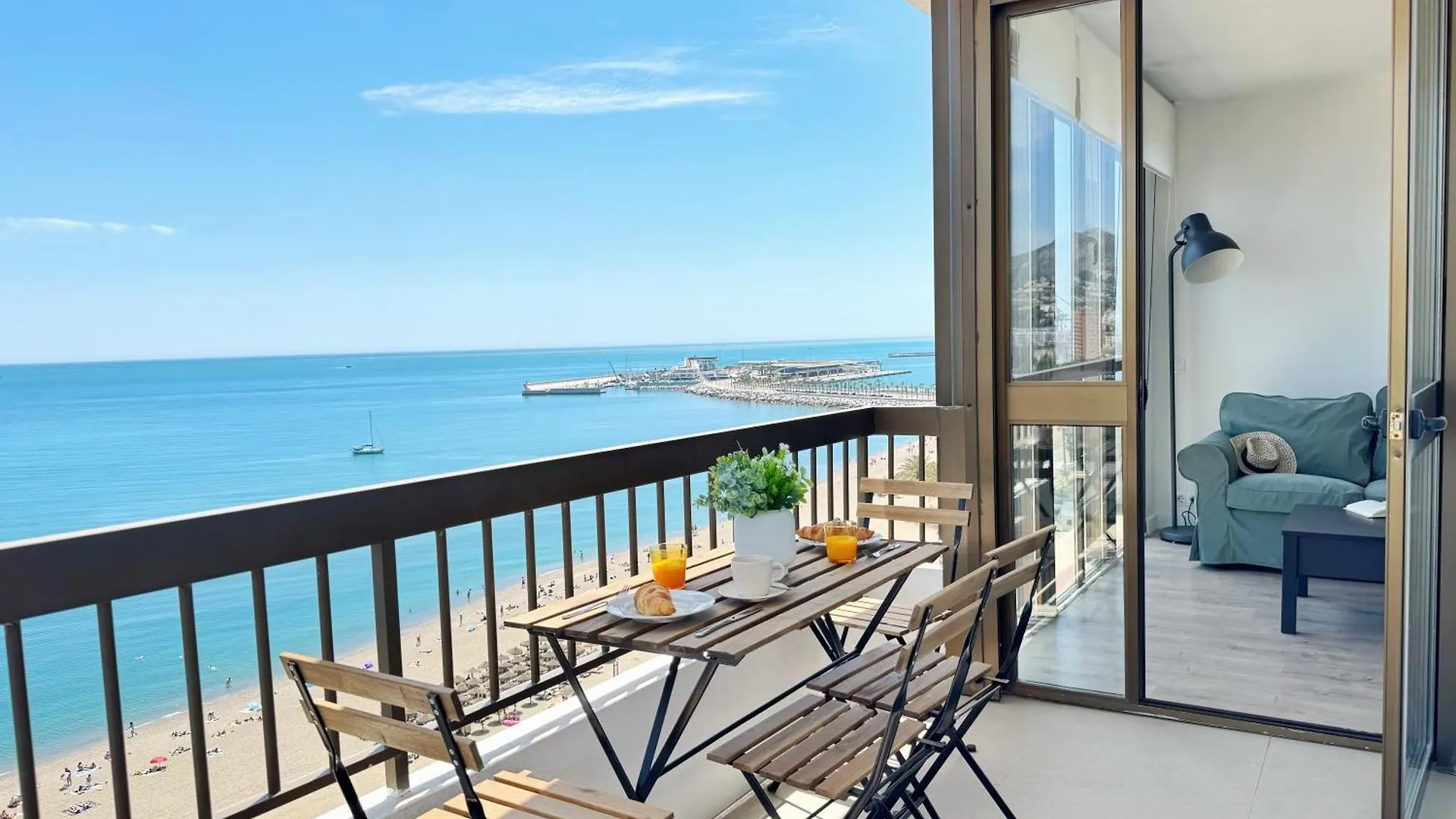 דירה מאלגה Apartamento Malagueta Premium Con Terraza Y Vistas Al Mar